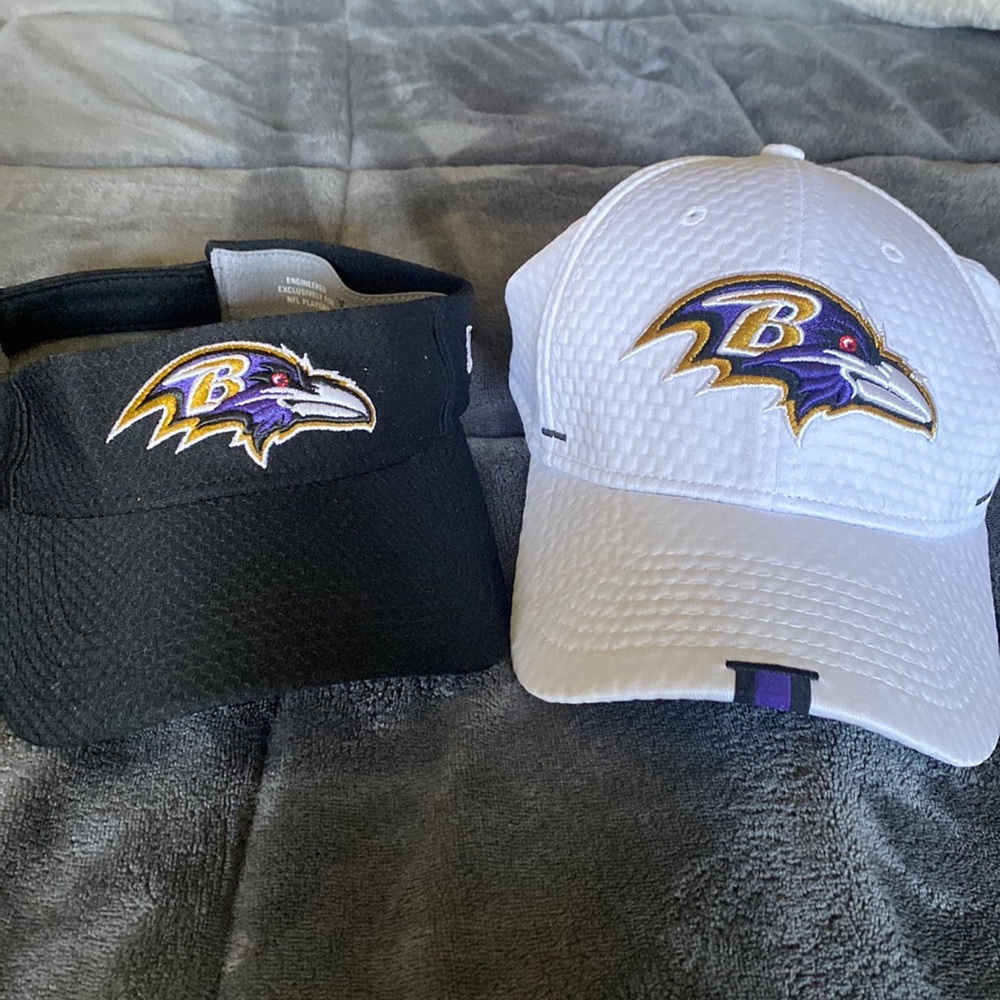 Baltimore Ravens Hat AND Visor (never used)
